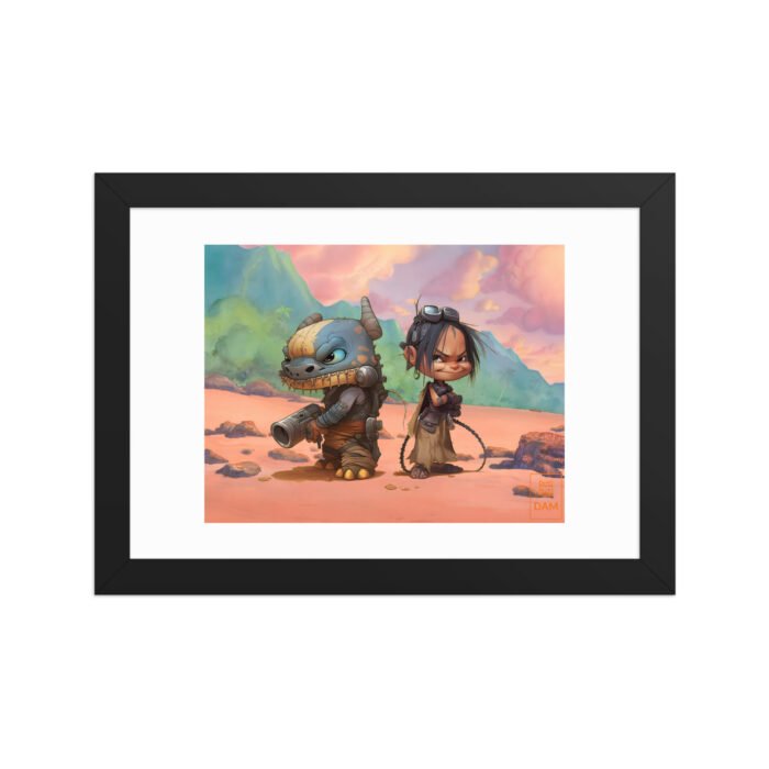 Mad Stitch Mashup - Framed matte paper poster